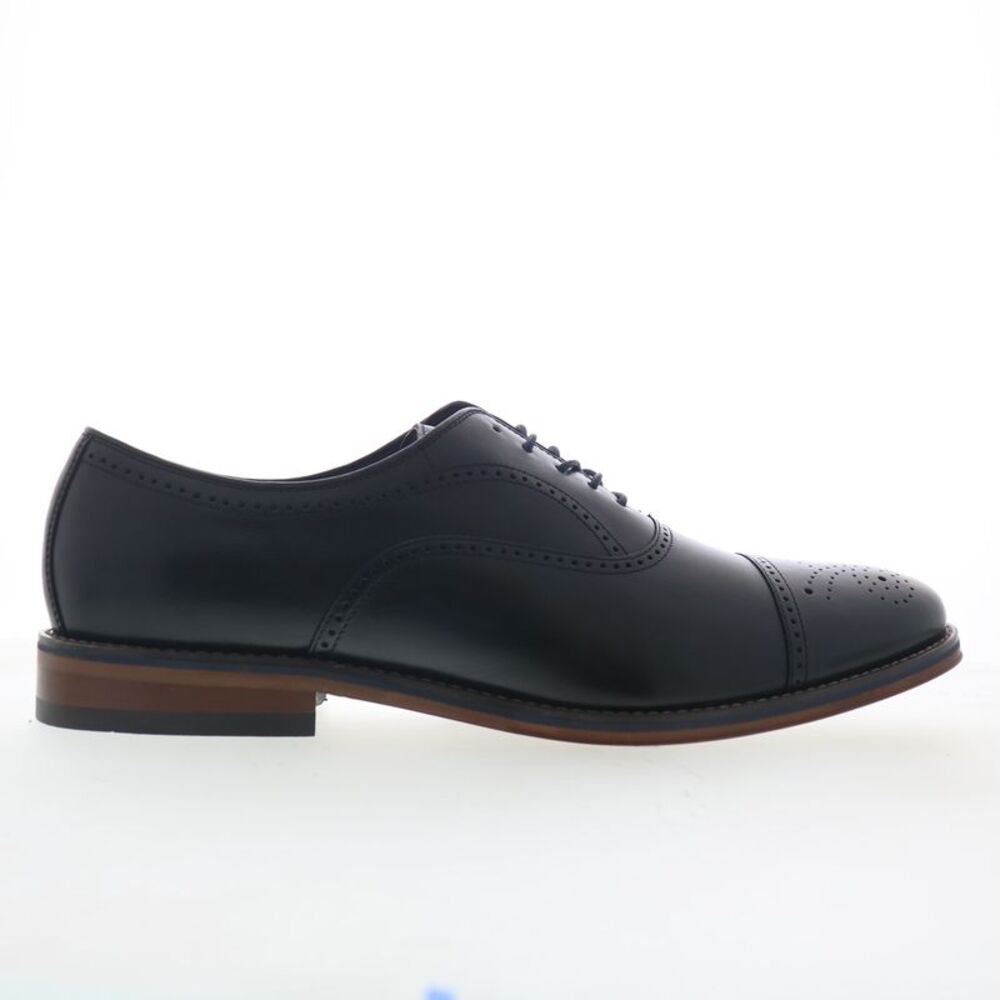 Johnston & Murphy Mens Grady Cap Toe Black Shoes (NWT)